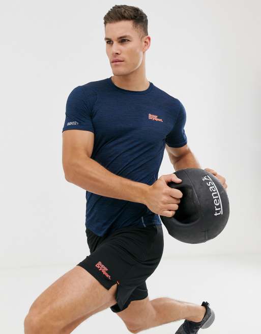 Superdry Sport – Active – Trainings-T-Shirt in Marineblau