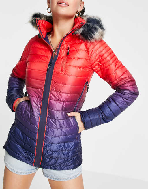 Superdry power fade 2025 jacket womens