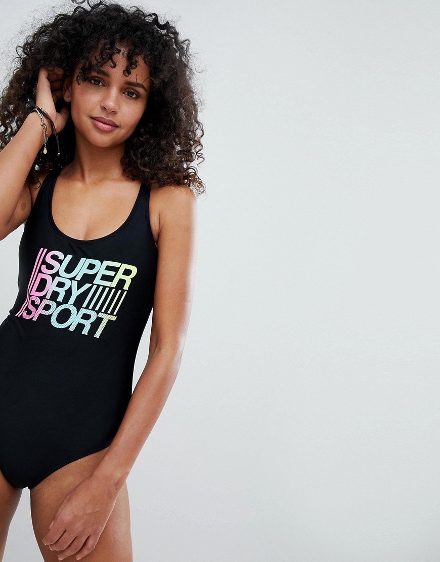 Superdry Sport Swimsuit-Black