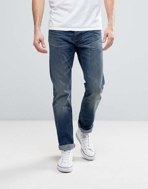 Superdry – Stark verwaschene Jeans in lockerer Passform