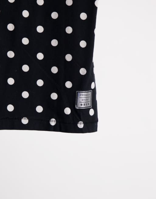 Superdry - Studio 395 - T-shirt met stippenprint en logo in zwart, 3 van 4
