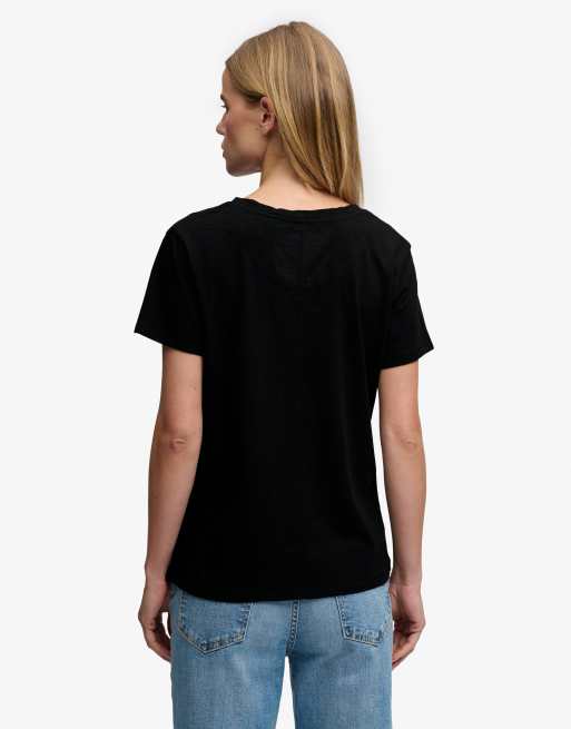 Superdry - Studios - T-shirt brodé en tissu flammé - Noir, 2 de 5
