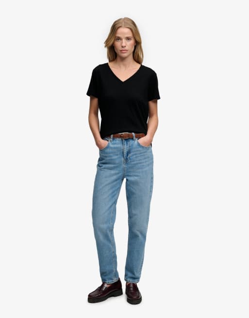 Superdry - Studios - T-shirt brodé en tissu flammé - Noir, 4 de 5