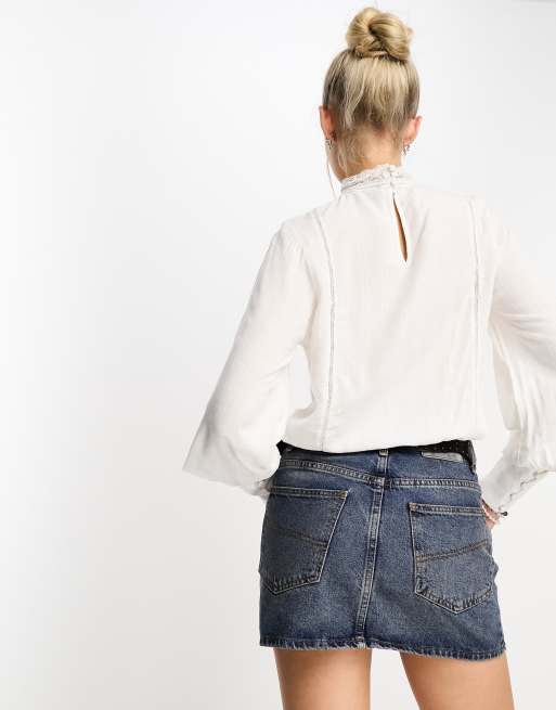 Superdry - Studios - Top en dentelle mélangée - Blanc, 2 de 4