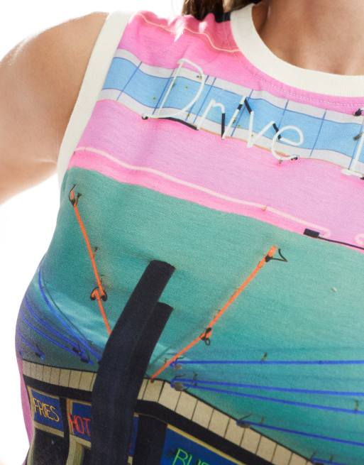 Superdry – Sub – Trägertop mit ganzflächigem „Drive In“-Print, 2 von 4