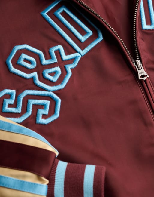 Superdry Suika Trainingsjacke in Andorra Burgunderrot Multi, 5 von 5