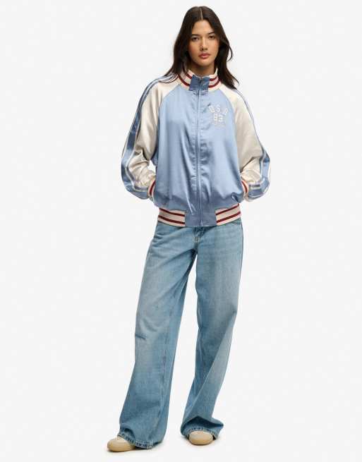 Superdry Suika Trainingsjacke in Tidal Blue, 4 von 4