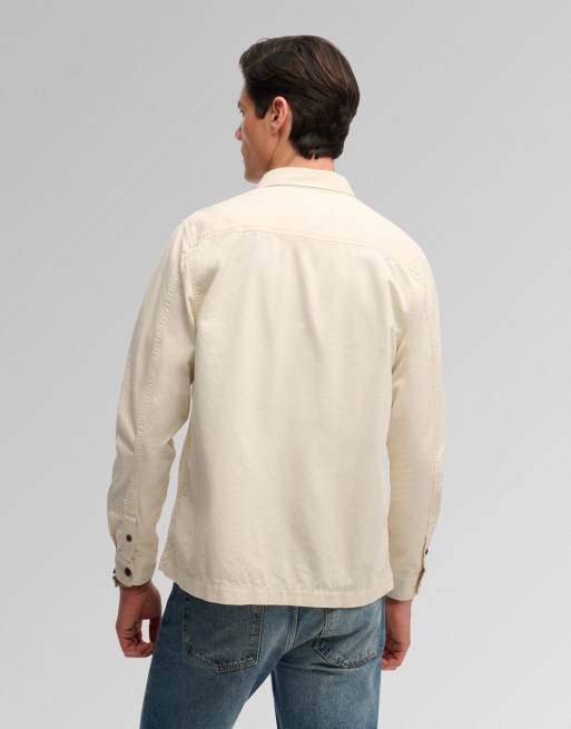 Superdry - Surchemise à deux poches - Beige avoine, 2 de 5