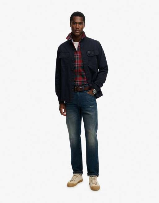 Superdry - Surchemise à deux poches - Bleu marine éclipse, 3 de 6