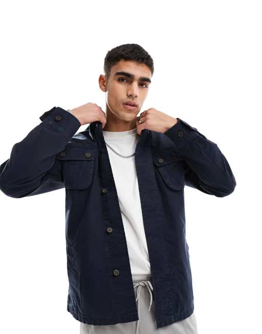 Superdry - Surchemise militaire - Bleu marine éclipse