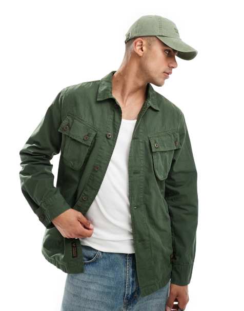 Superdry - Surchemise militaire - Vert militaire - view 1