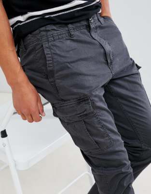 superdry black cargo pants