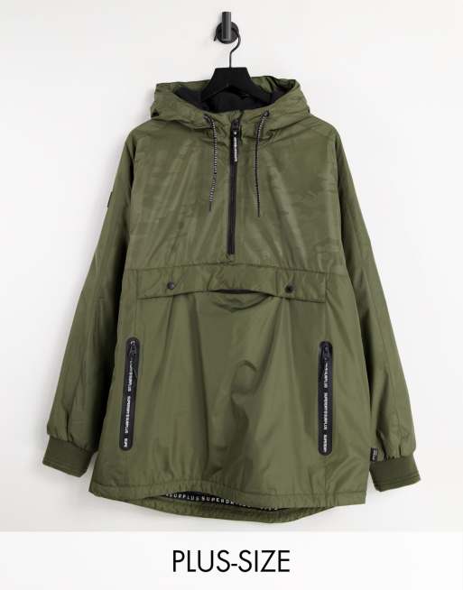 Superdry - Surplus goods - Jack zonder sluiting met capuchon in groen
