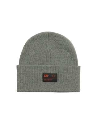 Superdry - Surplus - Strickmütze in meliertem Steingrau