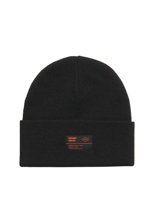Superdry – Surplus – Strickmütze in Schwarz, 3 von 3