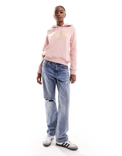 Superdry & Co Sweat à capuche - dull pink/rose
