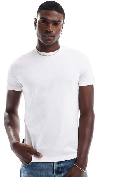 Superdry - T-shirt basique en coton avec logo - Optique/optique - view 1