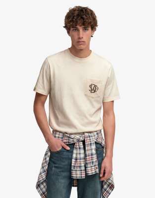 Superdry Weiß T-Shirt Merchant Graphic - Bild 3