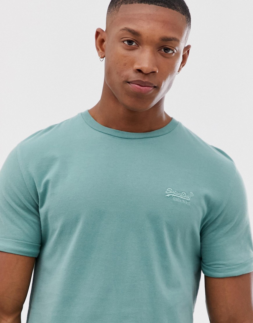 Superdry - T-shirt lunga-Verde