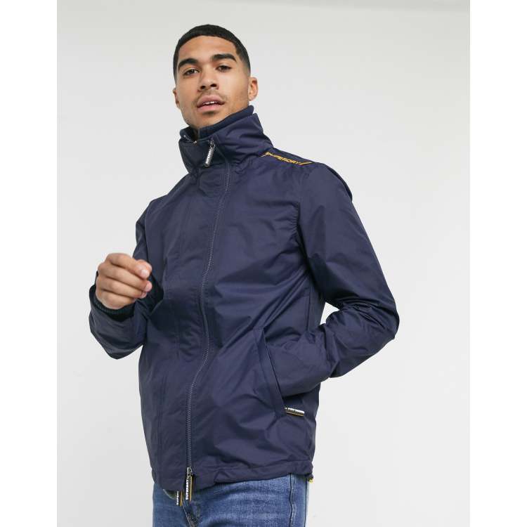 Tech hood pop zip cheap windcheater