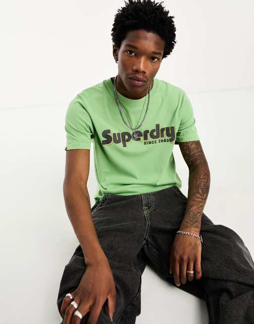 Superdry Terrain logo classic short sleeve t-shirt in green