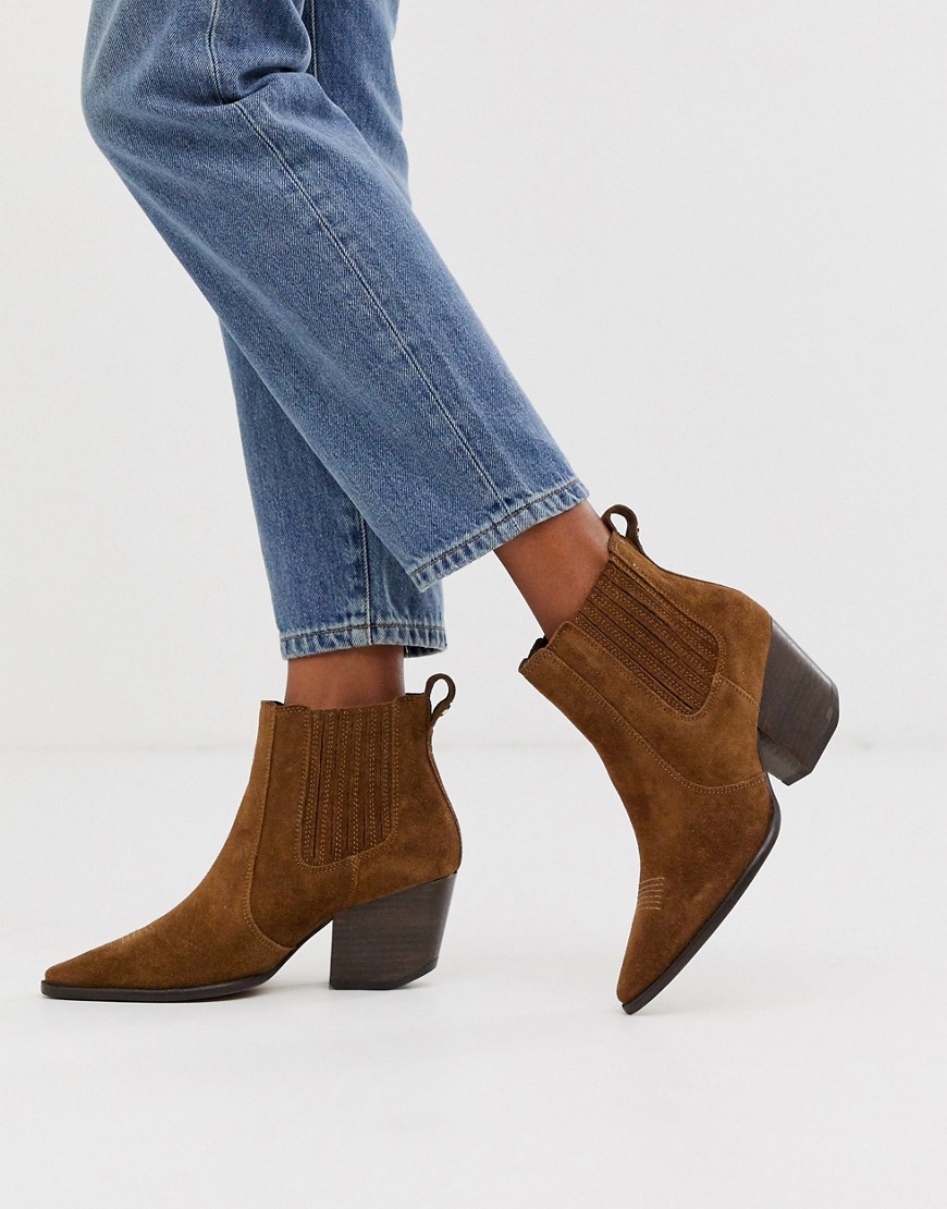 Superdry The Edit chunky chelsea boots-Brown