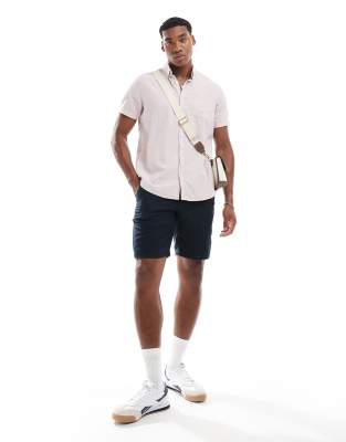 The Merchant Store - Shorts aus Leinen in Eclipse-Marineblau Marineblau L