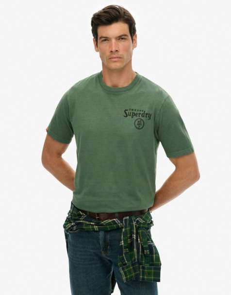 Superdry Tokyo narrative loose t-shirt in ice green