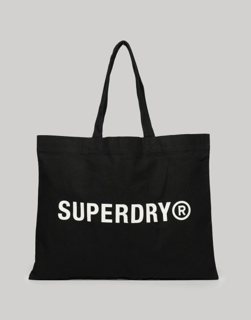 Superdry – Tragetasche in Schwarz