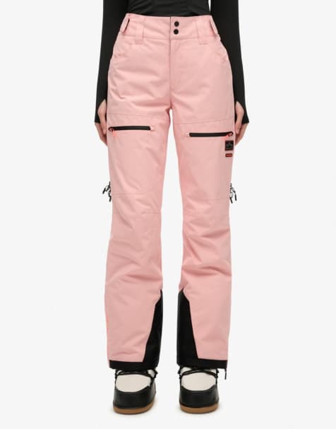 Superdry – Ultimate Freestyle – Skihose in Dull Pink - view 1
