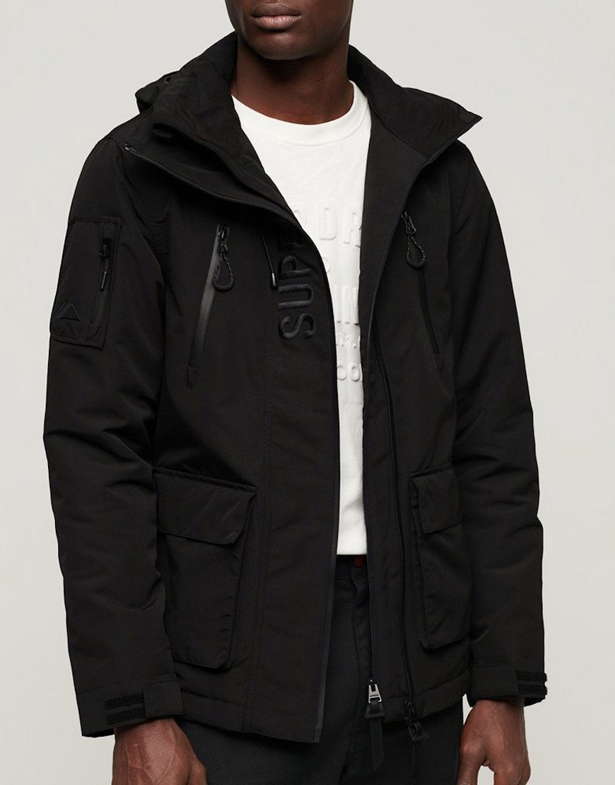 Superdry Ultimate windbreaker jacket in jet black