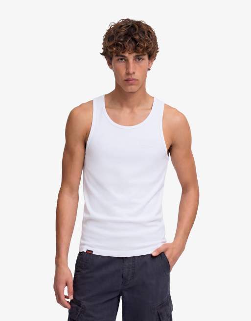 Superdry – Unbrushed – Basic-Trägertop in Optic mit Logo, 2 von 4