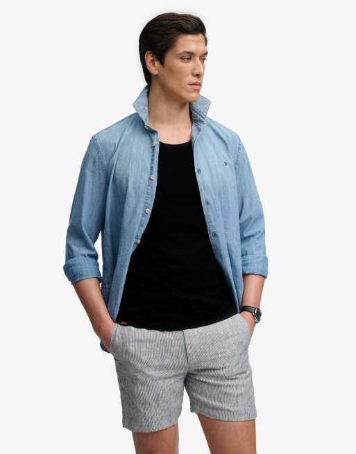 Superdry – Unbrushed – Basic-Trägertop in Schwarz mit Logo, 4 von 5