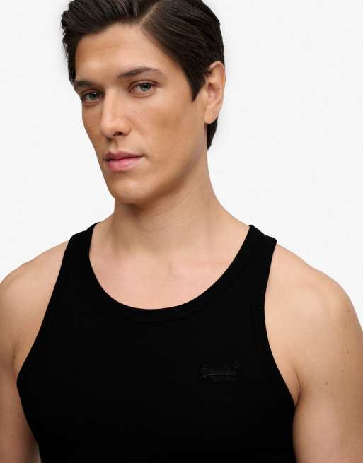 Superdry - Unbrushed Essential - Débardeur à logo - Noir, 2 de 5