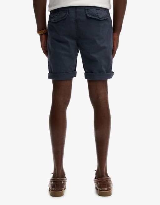 Superdry – Utility-Chino-Shorts in Baltic-Blau, 4 von 4