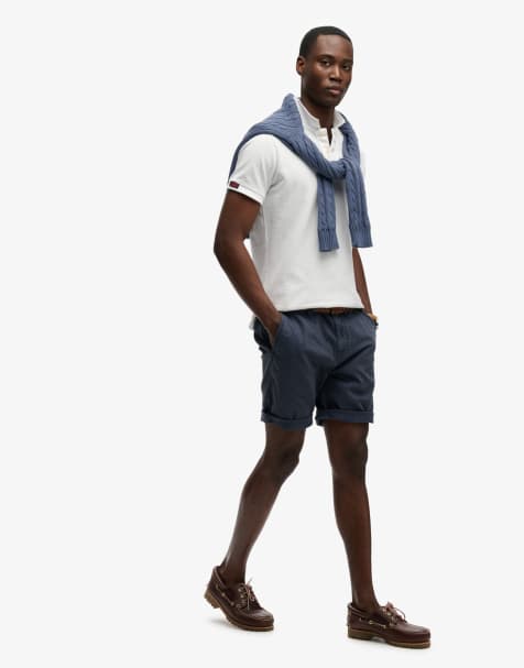 Superdry Utility chino shorts in baltic blue