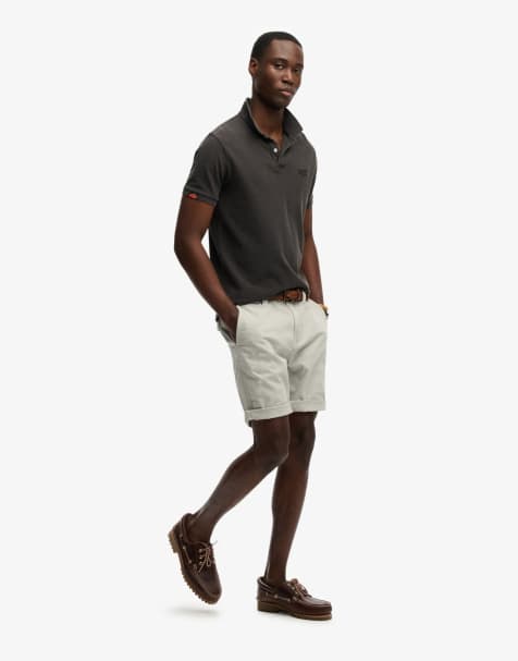 Superdry Utility chino shorts in silver city grey - view 1