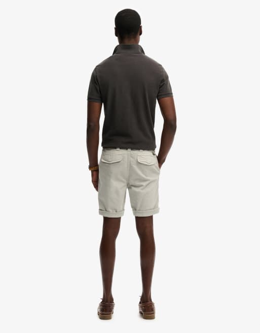 Superdry Utility chino shorts in silver city grey, 2 of 4