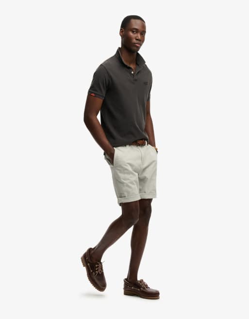 Superdry Utility chino shorts in silver city grey, 3 of 4