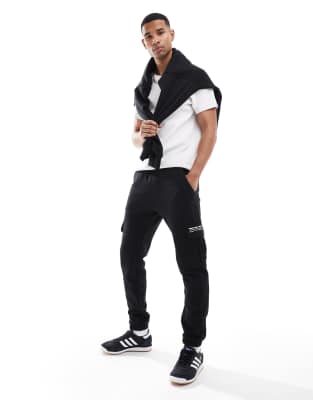 Superdry Utility sport jogger in black