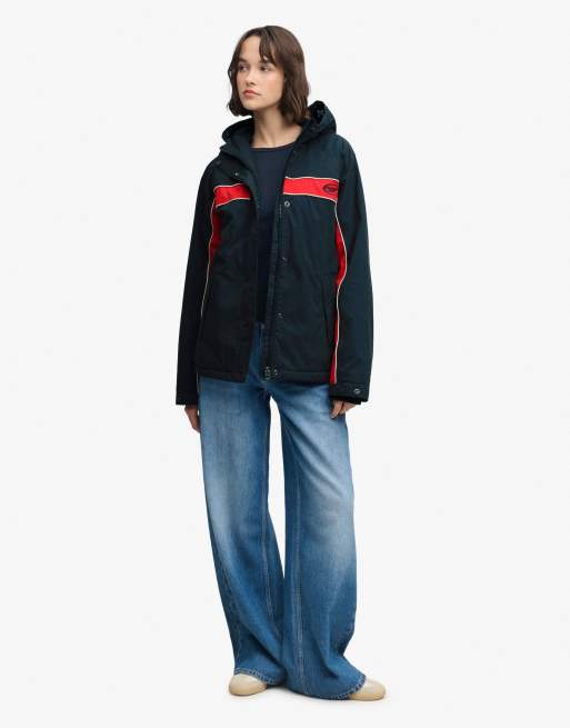 Superdry veste coupe-vent à capuche Vintage en bleu marine eclipse, 4 de 6