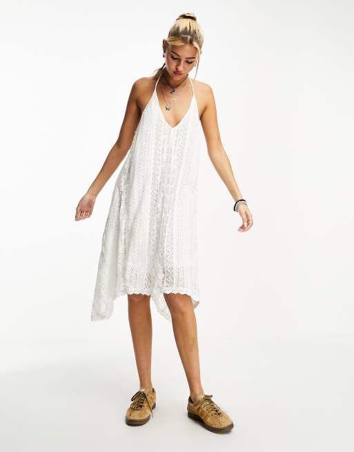 white lace top black skirt dress 2PS White Lace Top And Black Skrit Dress Suit, White / M main image 1