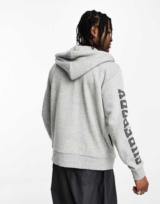 Superdry – Vintage – Athletic – Kapuzenjacke in Grau mit