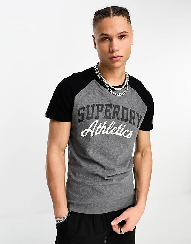Superdry - vintage athletic t-shirt in grey