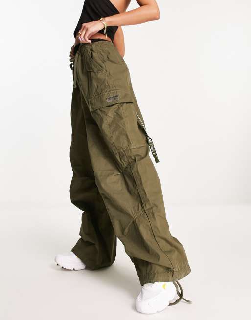 Pantalon Cargo Para Mujer Vintage Baggy Cargo Superdry 55598, PANTALONES