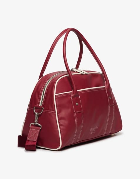 Superdry Vintage bowling bag in bordeaux red - view 1