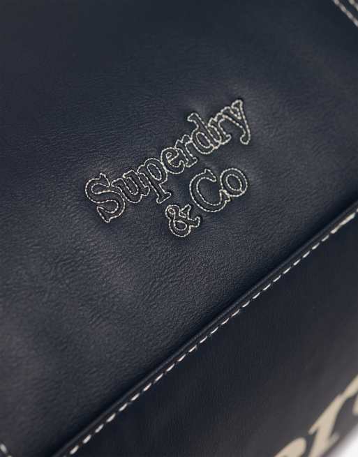 Superdry – Vintage – Bowlingtasche in Eclipse-Marineblau, 5 von 6