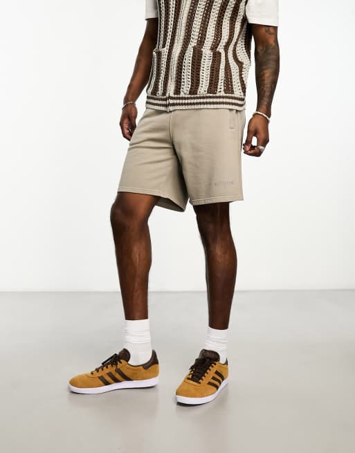 Superdry vintage code essential shorts in stone ASOS