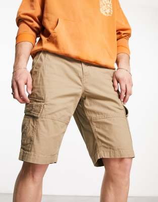 Superdry vintage core cargo shorts in beige - ASOS Price Checker