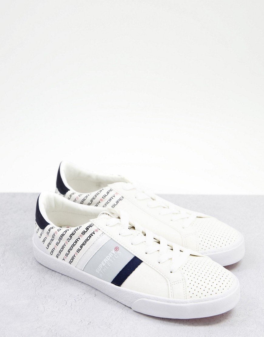 Superdry vintage court sneakers-White